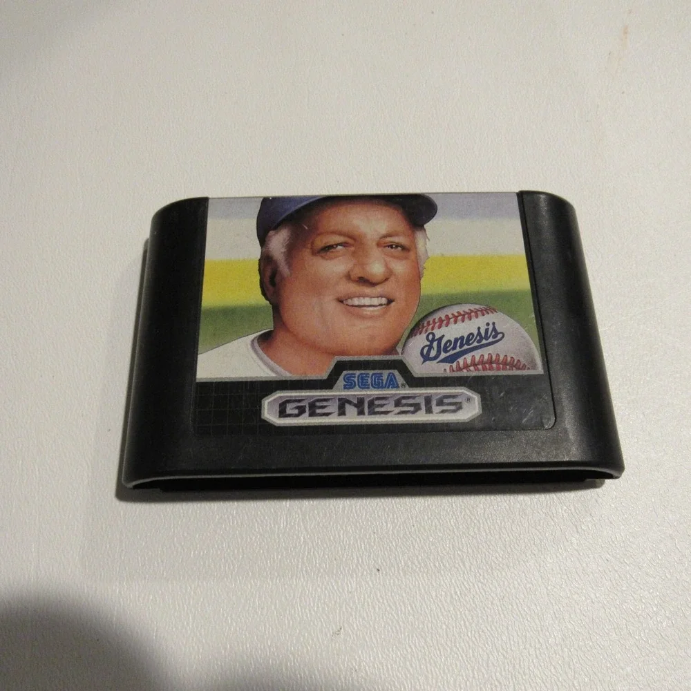 Tommy Lasorda Baseball Sega Genesis Cartridge (1989)